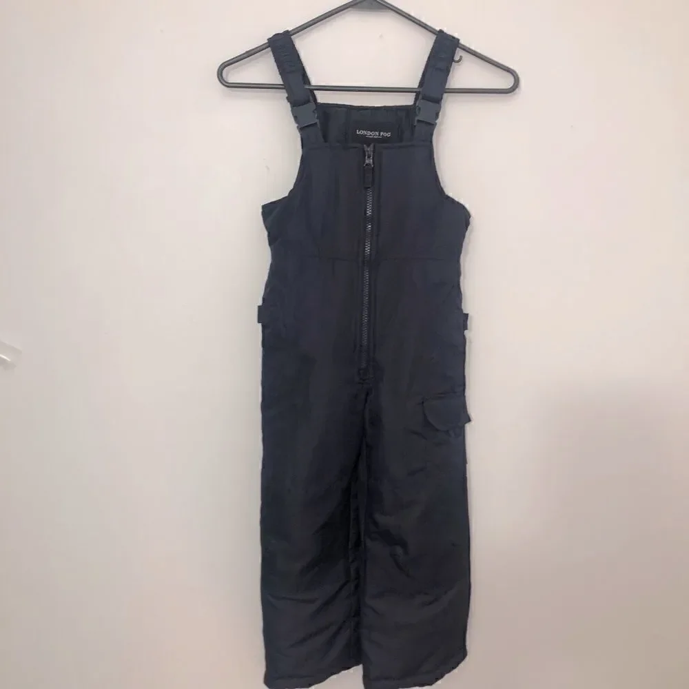 Excellent London Fog Unisex Navy Size S/4 Snow bibs!